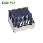 KRJ-CB4.2YGZNL Metal Shielded Dip Low Profile Rj45 Jack