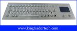 Rugged Metal Industrial Panel Mount Keyboard With Touchpad IP65 Waterproof