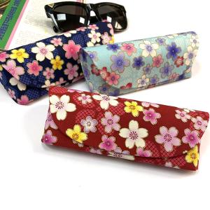 China Small floral canvas glasses bag, custom sunglasses box wholesale
