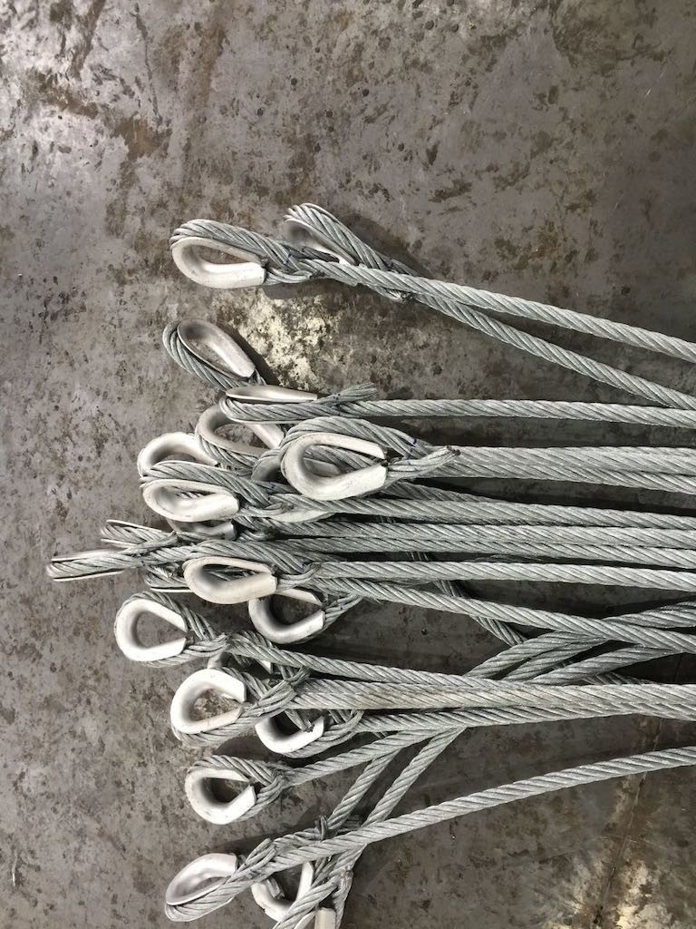 GB/T 14737 Fibre Core Single Leg 26mm Steel Rope Slings