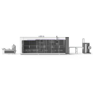 China Snacks 120mm Food Packing Container Making Machine PP PS Mould 198KW wholesale