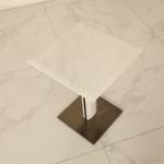 Square Stainless End Table / Marble Side Table Small