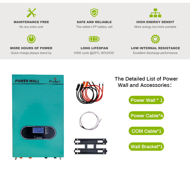 Powerwall Wall Mounted Lithium Battery Lifepo4 Lithium Household Energy Storage