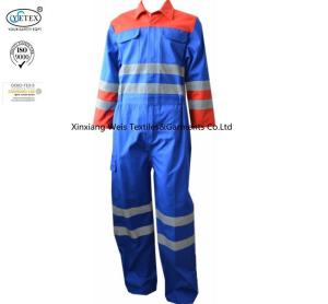 China Multi Color Royal Blue Fr Reflective Coveralls With Reflective Tape Industrial wholesale