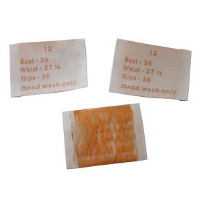 China German Machine Custom color Woven Clothing Labels Personized size  Durable charm label on sale
