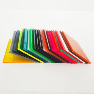 China Customizable Cast Plexiglass Sheet 3x1220x2440mm with 94% Light Transmission wholesale
