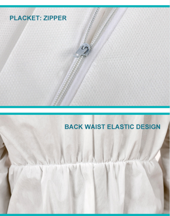 Disposable Medical Protective Clothing Smms Non Woven Fabric Material
