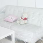 Waterproof Garment Cover Clear Plastic Cover Sheets For Ultimate Furniture