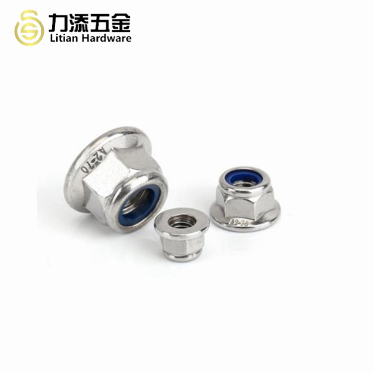 Flange Stainless Steel Nyloc Nuts M4 M5 M6 M8 M10 DIN6926