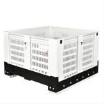 Heavy duty used storage bulk plastic collapsible pallet box for vegetables and