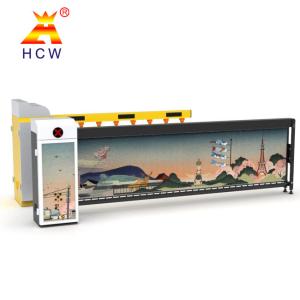 China Advertising Parking Lot Barrier Gate Automatic With License Plate Recognition wholesale