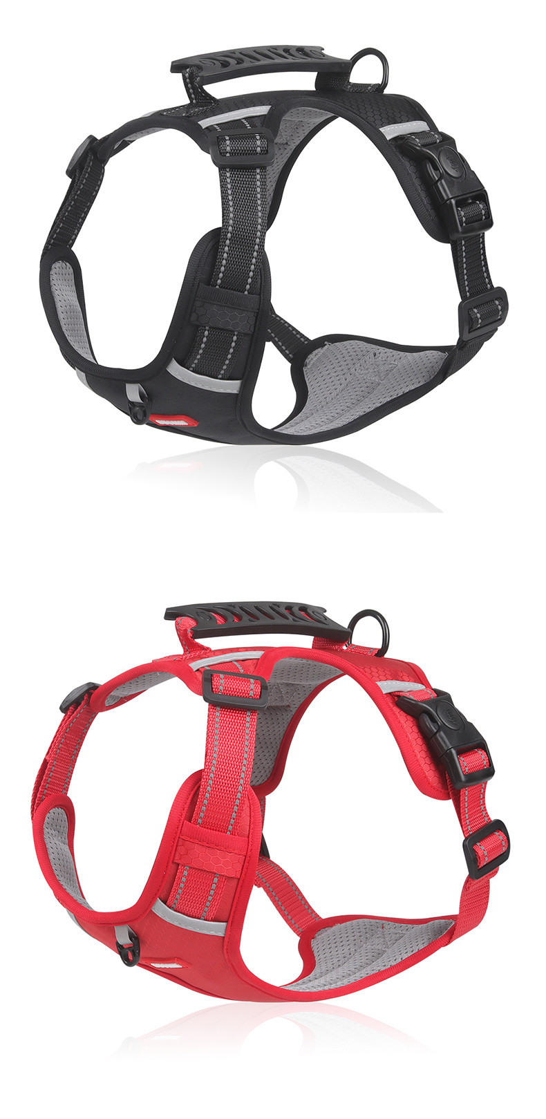 New pet chest harness vest-style reflective large dog chest harness explosion-proof dog traction rope