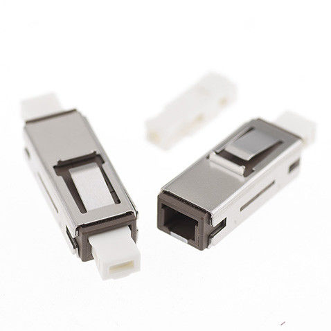 MU Fiber Optic Adapter , Small Form Factor Connector Push Pull Style
