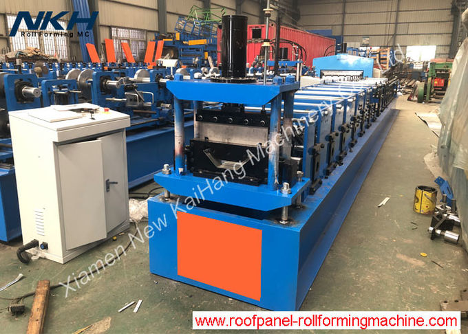 Roller Shutter Door Frame Roll Forming Machine / Steel Profile Making Machine