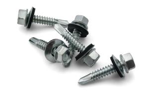 China 5.5x55mm Galvanized Outdoor Screws Roofing Full Thread With EPDM Washer wholesale