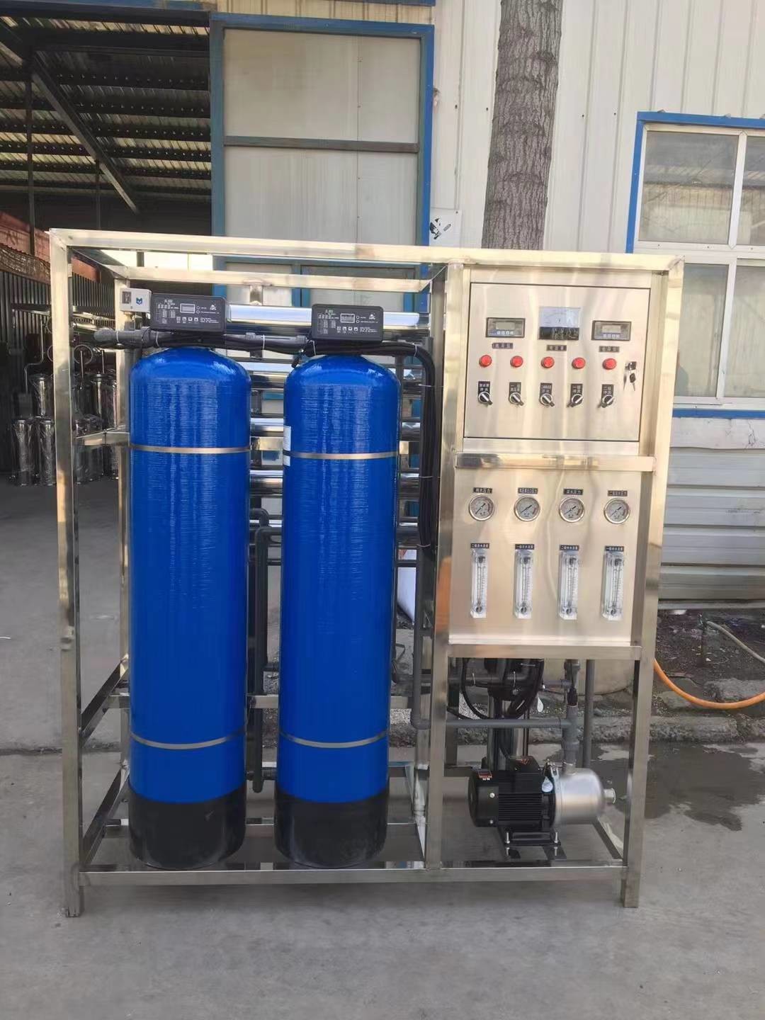 1-Ton Dual Stage Reverse Osmosis Water Treatment Equipment