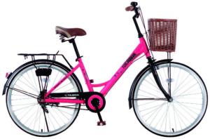 China 26 size elegant city bike for lady with Shimano Nexus 3 inner speed with front basket wholesale