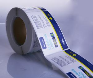 China Custom waterproof rectangle label stickers for detergent bottle packaging wholesale