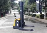Straddle Legs Electric Walkie Forklift , Adjustable Electric Powered Forklift