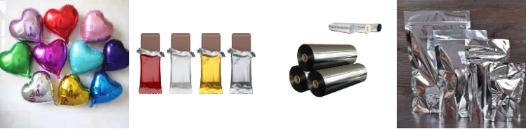 Pet Packaging Film Customized Printed Silver/Gold Colorful Aluminum Metallized Film