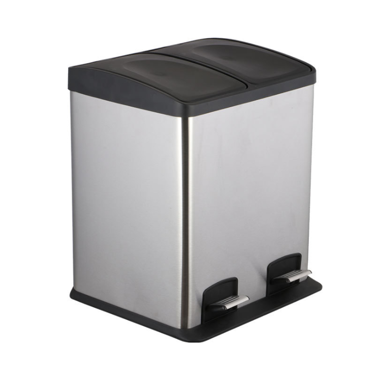 6L 12L 30L Indoor Trash Can Stainless Steel Trash Can With Foot Pedal
