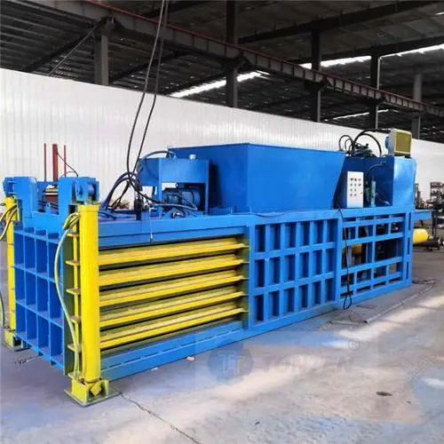 Plastic Cans Hydraulic Baler Machine Horizontal 22kw Customized