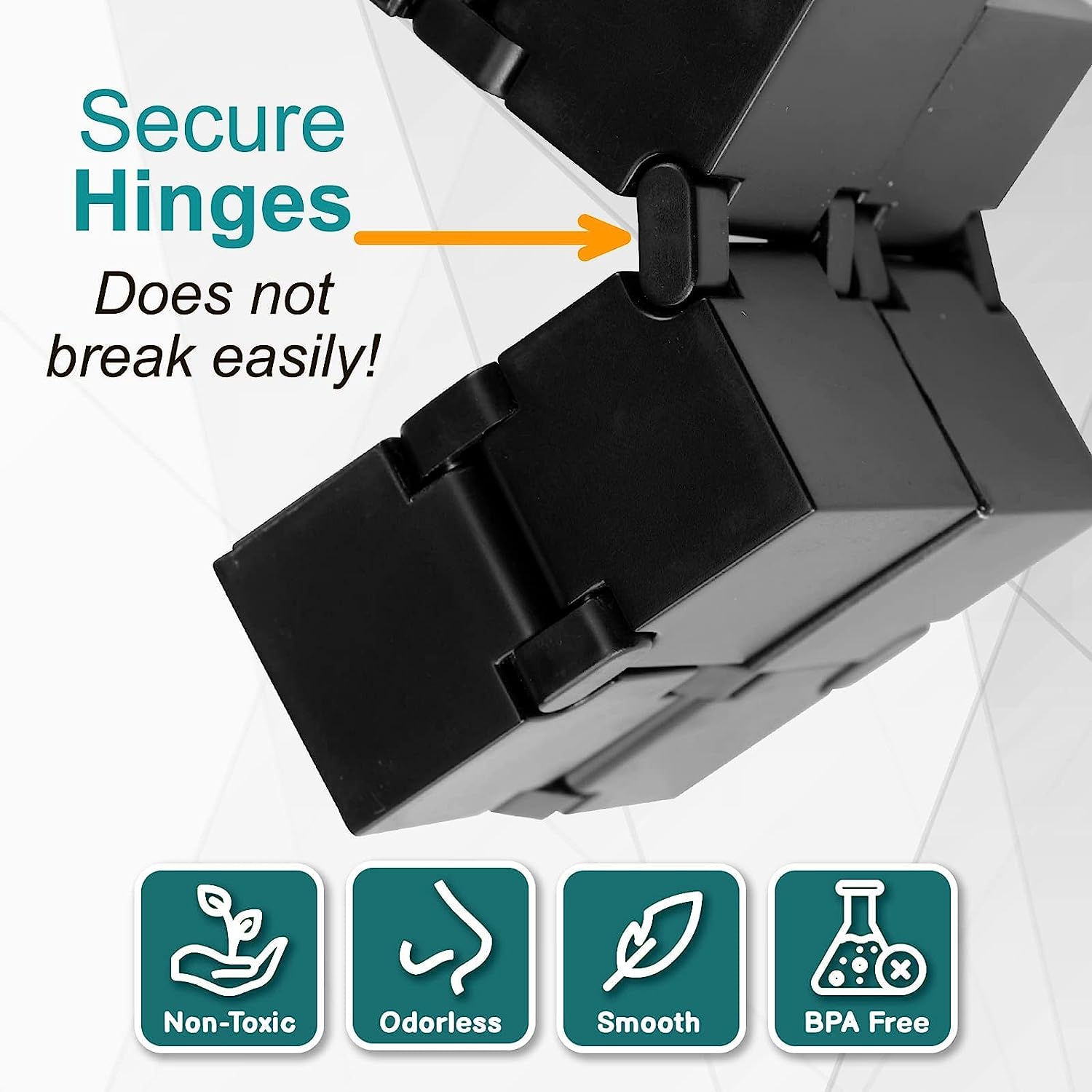 Metal Infinity Cube Sensory Fidget Toy for Stress and Anxiety Relief Release Pressure