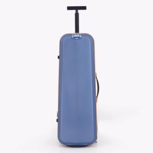 China Professional Hard Shell Trolley Suitcases Luggage Silver Custom Zipper 2 Wheels Badminton Storage Bag Waterproof Uprights wholesale