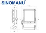 400W 2700K - 6500K High Mast Street Light , Dimmable High Mast Flood Lights