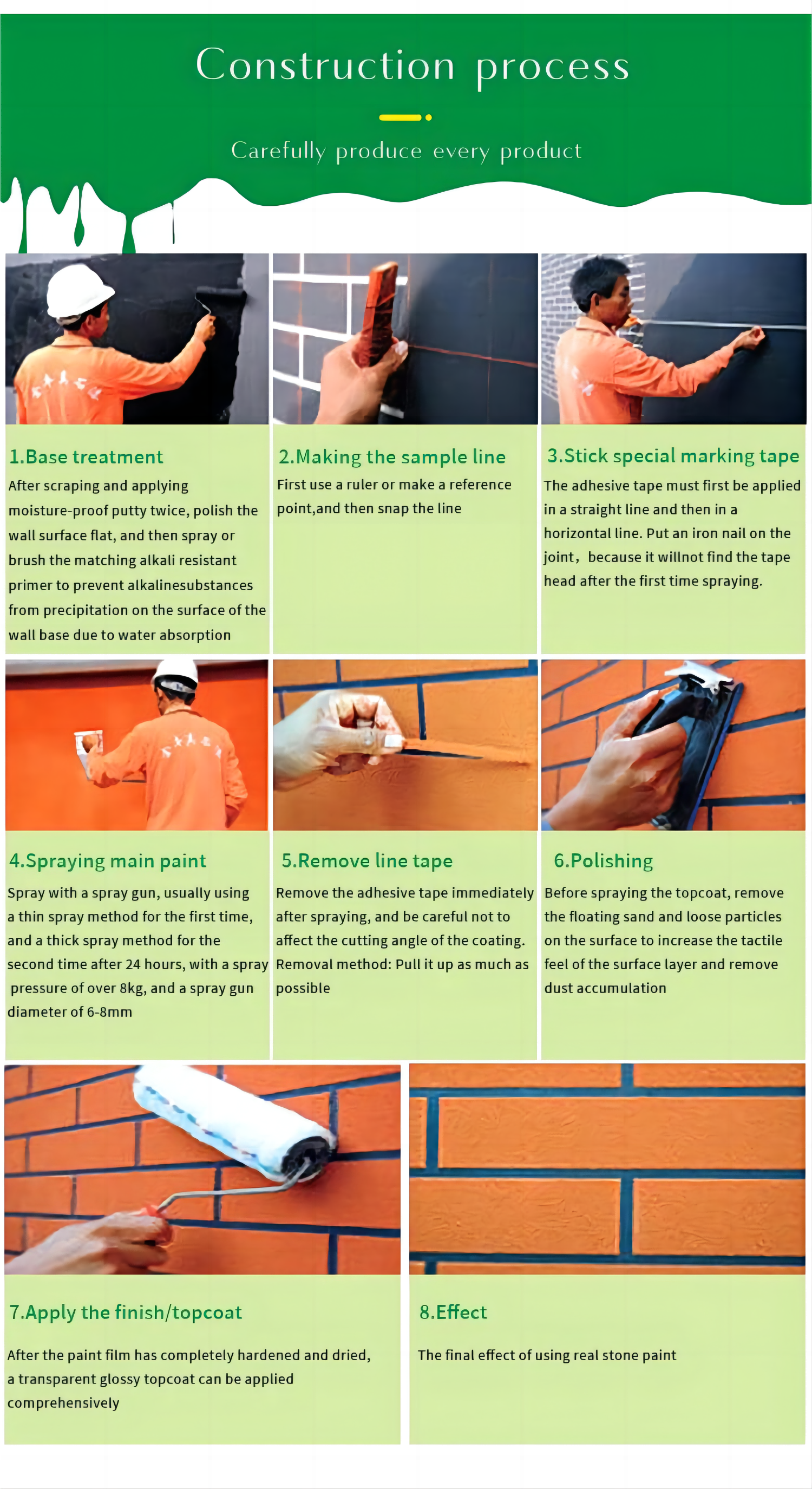 Top-Notch Asian Paints Eco-Friendly Wall Spray Stone Paint Aging Resistance 250 Hours
