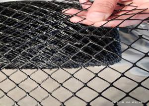 China Black Flat 20x20mm Fishing 100m Hdpe Plastic Mesh 6cm Apeture wholesale