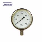 0-15 Kpa MmAq Capsule Pressure Gauge Stainless Steel Bottom Connection