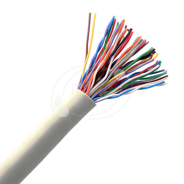 20 Pairs Solid Cat3 Telephone Cable / Waterprooft 24AWG Phone Line Cable