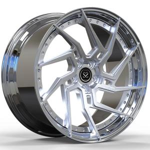 China Custom 2PC Forged Rims Wheels 8.5Jx21 ET25 10Jx21 ET41 5x112 66.6 For BMW 640 620 630 wholesale