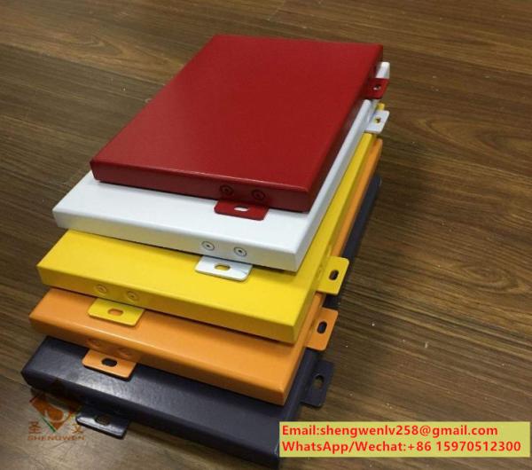 guangdong Powder coated Metal aluminum solid panel cladding for facade exterior