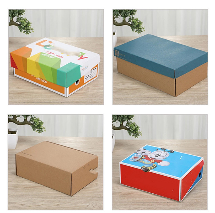 Mailing 1800gsm CCNB Shoe Packaging Box Brown Corrugated Paper