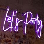 Vasten Let'S Party Love Wedding Custom Neon Signs Handmade