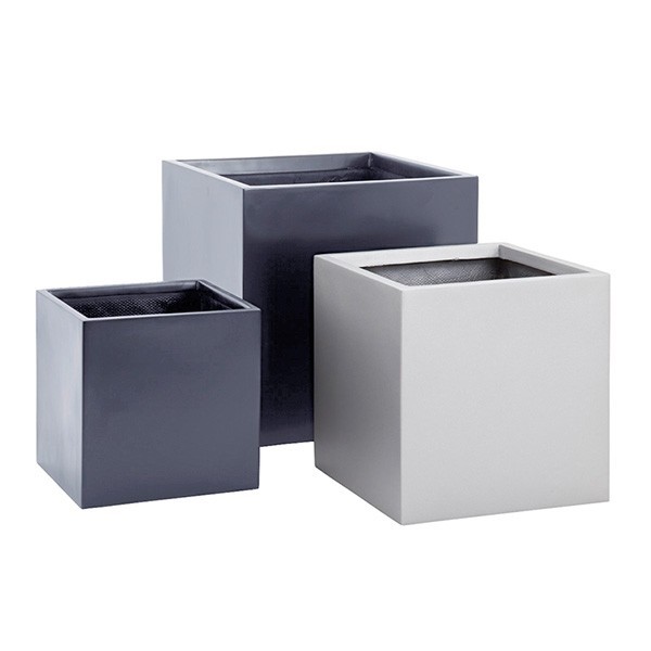Large Stock Fiberglass Plant Pot Fiberglass Flower Planters Matte Glossy Finished