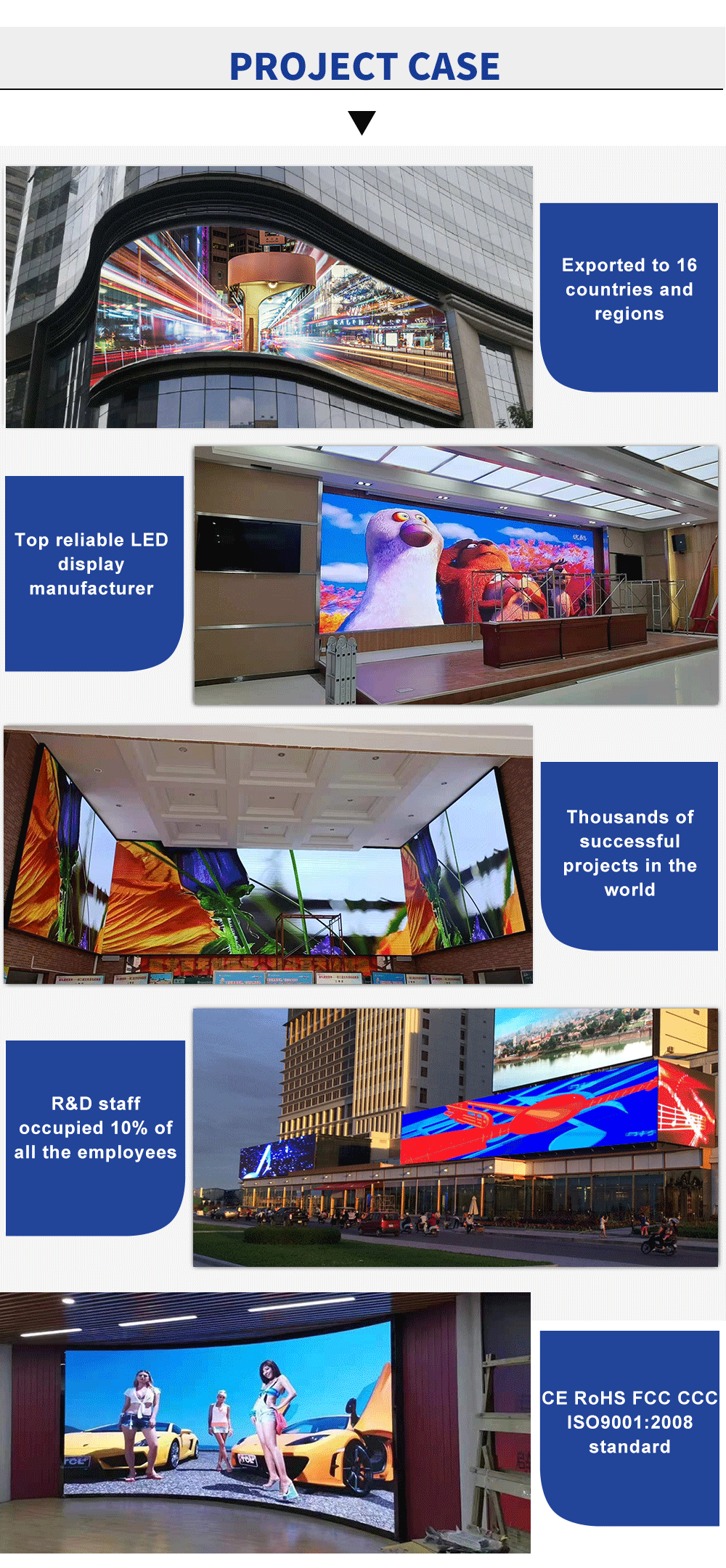 Indoor HD P3 Virtual Production Screen Multiscene Flexible Curved
