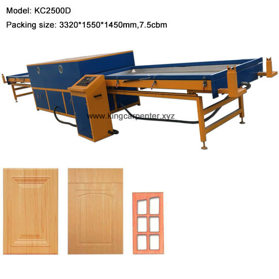 Professional door surface vacuum membrane press machine