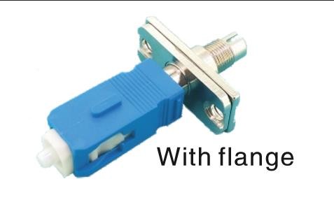 Plastic / Metal Body Fiber Optic Adapter DIN Female To FC/ST/LC Male Hybrid Converter
