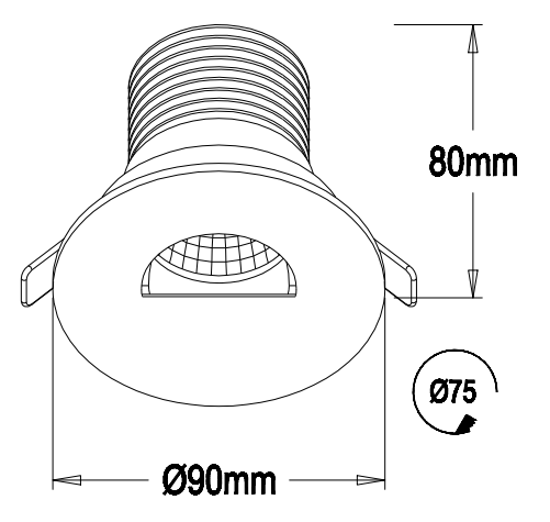 5W 240Lm High CRI Round shape Citizen chip of Led downlight,AC100-240V Led spotlight