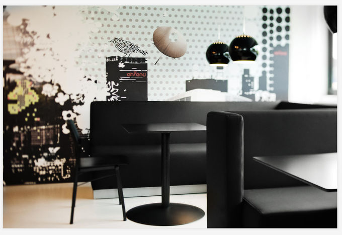 Hotel Coffee Shop Card Seat High Back Modern Sectional Sofa