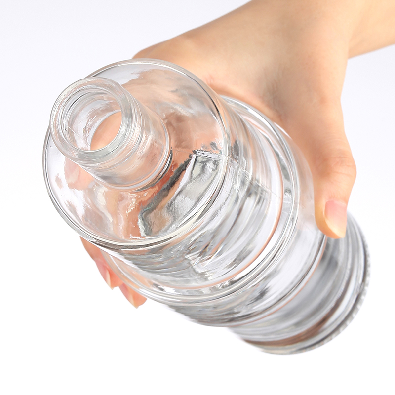 Customized Logo 200ml 375ml 500ml 700ml 750ml 1000ml Empty Glass Bottle for Liquor