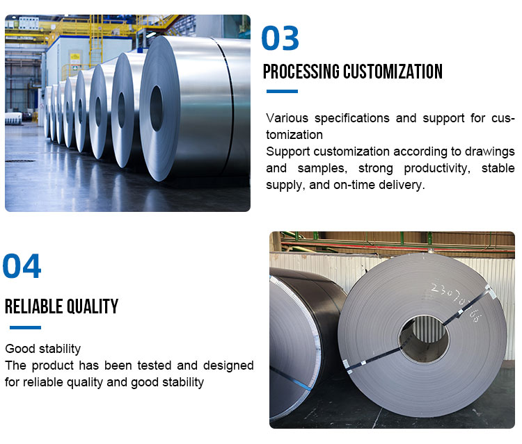 S235JR S355J2 Cold Rolled Carbon Steel Coil 0.3-3.0mm Thickness