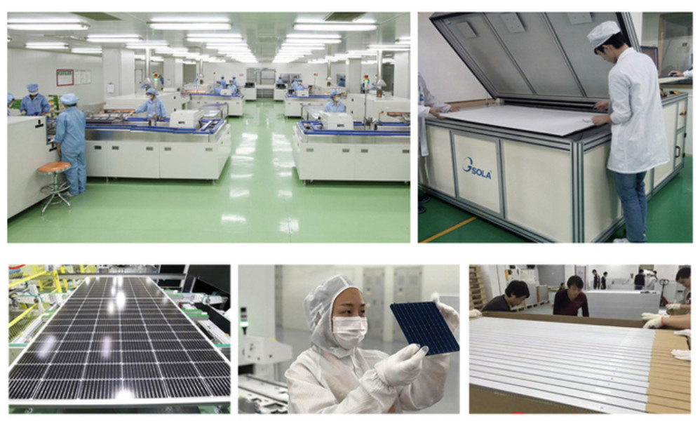 Half Cell LONGI 450w Poly Crystalline Solar Panel 166x166mm 25 Years Warranty LR4-72HPH-450M