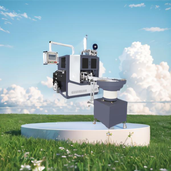 semi-rotary Intermittent die cutting machine print self adhesive paper lable 4 spindle turret slitter glue less non stop