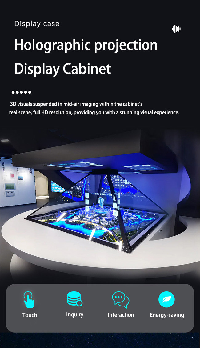 FHD 3D Holographic Display Floating Product Hologram Retail Display