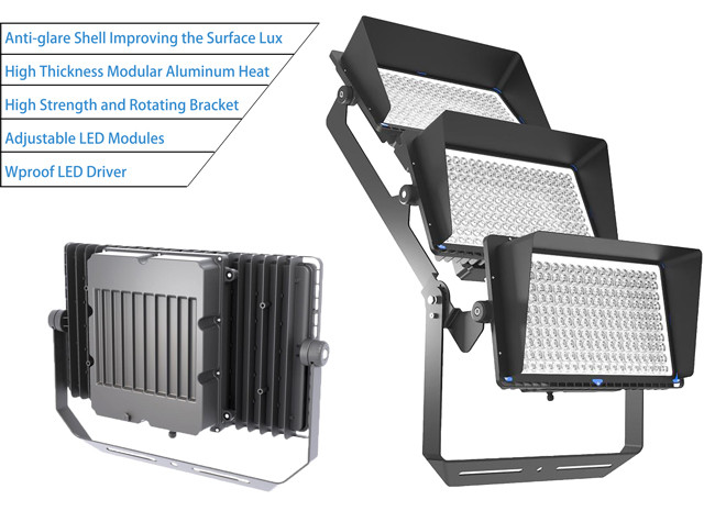 500W LED High Mast Light Fixture 2000W HPS High Pressure Sodium 4000K 5700K