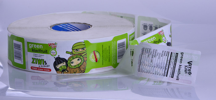 Custom printing self adhesive waterproof food drink juice bottle packaging sticker labels